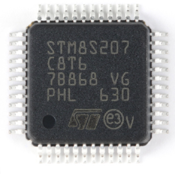 Electronic Component STM8S207C8T6 LQFP-48 Microcontroller Chip Integrated Circuit